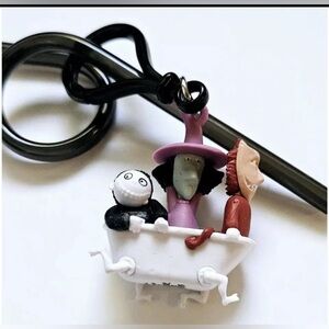 1 Disney Lock Shock & Barrel Straw Clip Halloween Nightmare Before Christmas new